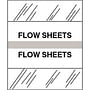 Flow Sheets Chart Divider Tabs, 1-1/4" x 1/2", Gray (Pack of 100)