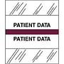 Patient Data Chart Divider Tabs, 1-1/4" x 1/2", Violet (Pack of 100)