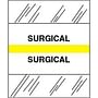 Surgical Chart Divider Tabs, 1-1/4" x 1/2", Yellow (Pack of 100)