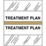 Treatment Plan Chart Divider Tabs, 1-1/4" x 1/2", Tan (Pack of 100)