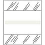 Writable Chart Divider Tabs, 1-1/4" x 1/2", White (Pack of 100)