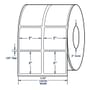 2" x 2" White General Purpose Thermal Transfer Labels, 2 Across, Perfed, 5800 per roll (4 Rolls per Carton)