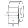 4" x 1.5" White General Purpose Thermal Transfer Labels, Non-Perfed, 3500 per roll (4 Rolls per Carton)