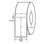 3" x 5" White General Purpose Thermal Transfer Labels, Non-Perforated, 1200 per roll (6 Rolls per Carton)