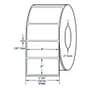 4" x 2" White General Purpose Thermal Transfer Labels, Non-Perforated, 2900 per roll (4 Rolls per Carton)