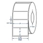 4" x 2" White General Purpose Thermal Transfer Labels, Perfed, 2900 per roll (4 Rolls per Carton)