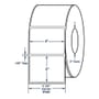 4" x 3" White General Purpose Thermal Transfer Labels, Non-Perforated, 1950 per roll (4 Rolls per Carton)