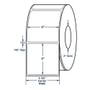 4" x 4" White General Purpose Thermal Transfer Labels, Non-Perforated, 1500 per roll (4 Rolls per Carton)