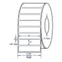 4" x 1" White General Purpose Thermal Transfer Labels, Non-Perforated, 5500 per roll (4 Rolls per Carton)