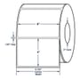 6" x 4" White General Purpose Thermal Transfer Labels, Non-Perforated, 1,500 per roll (4 Rolls per Carton)