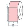 4" x 6" Pastel Pink General Use Label w/ Perf Thermal Transfer Labels, Perfed, 1000 per roll (4 Rolls per Carton)