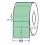 4" x 2" General Use Label w/ Perf Thermal Transfer Labels, Perfed, Pastel Green. 2900 per roll (4 Rolls per Carton)