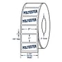 2" x 1" White 2 mil White Polyester Roll Labels Thermal Transfer Labels, Perfed, 5500 per roll (8 Rolls per Carton)