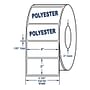 4" x 2" White 4 mil White Polyester Roll Labels Thermal Transfer Labels, Perfed, 2900 per roll (4 Rolls per Carton)