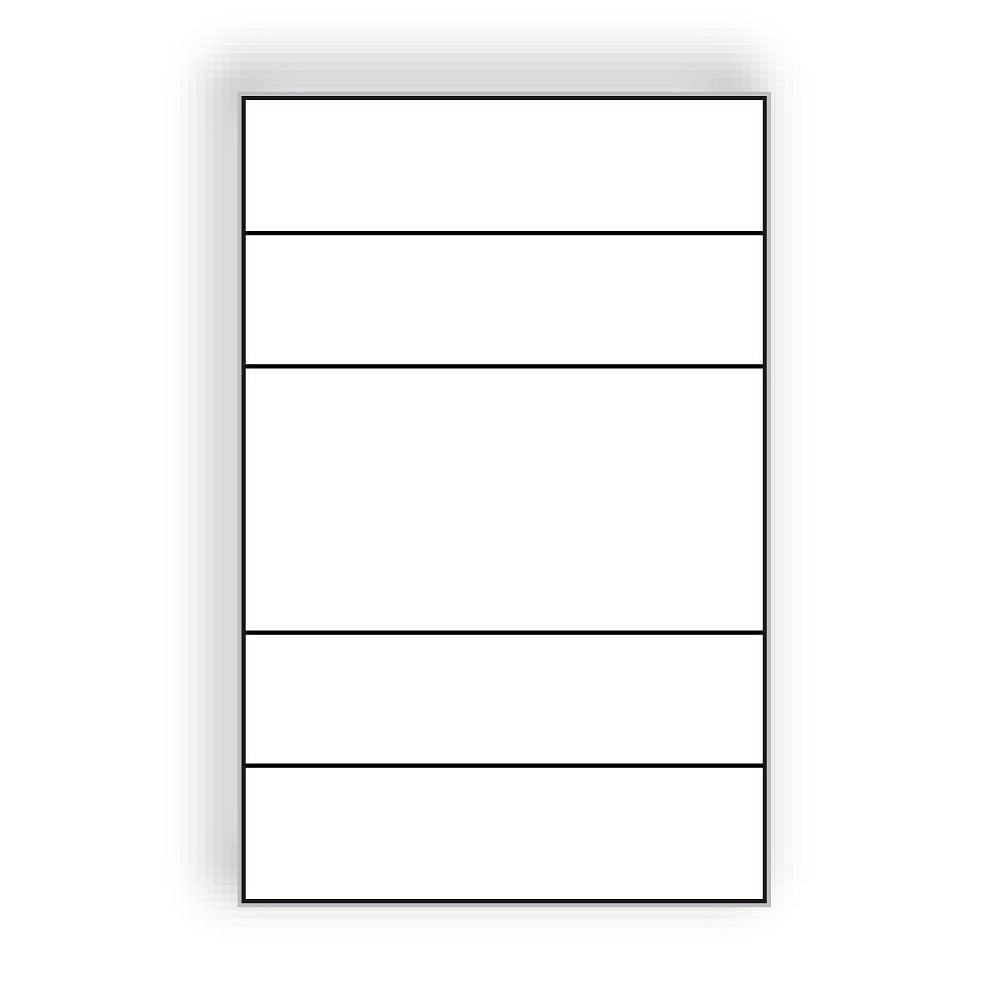 Large Laser Label Sheet 11 X 17 Bright White 4 Back Scores Flat