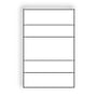 Large Laser Label Sheet, 12" x 18", White Semi-Gloss, 4 Back Scores, Flat Sheet, Pre-Cut Die Labels (Box of 500)