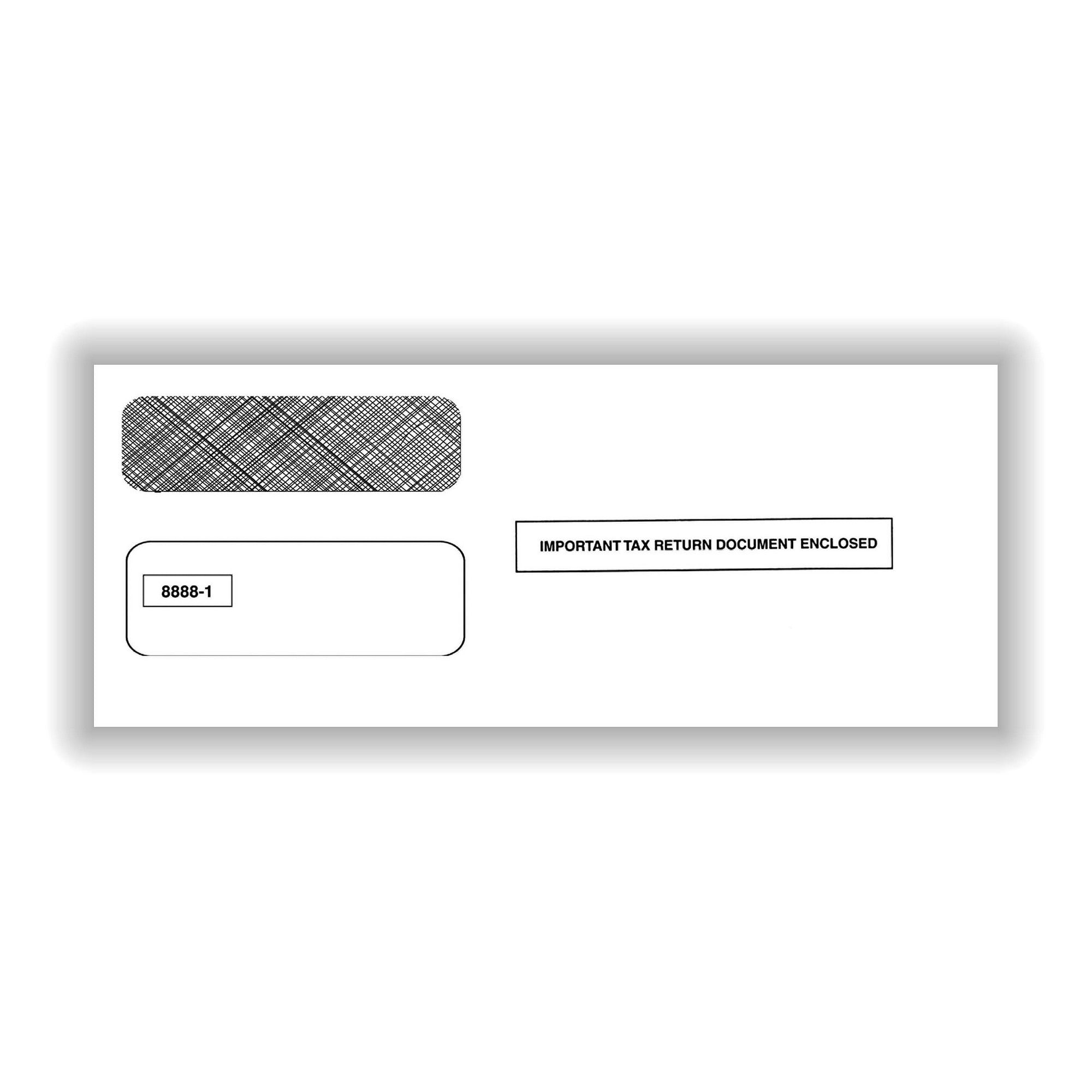 Double Window Envelope For 3 Up 1099s Use With Stub On 300