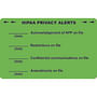 HIPAA Labels, HIPAA PRIVACY ALERTS- Fluorescent Green, 4" X 2-1/2" (Roll of 100)