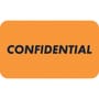 HIPAA Labels, CONFIDENTIAL - Fl Orange, 1-1/2" X 7/8" (Roll of 250)