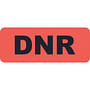 Advanced Directive labels, DNR Labels, Fluorescent Red, 2-1/4" x 7/8", (Roll of 420)
