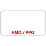 Insurance Labels, HMO/PPO - White, 1-5/8" X 7/8" (Roll of 500)