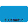 Insurance Labels, BLUE SHIELD - Light Blue, 1-1/2" X 7/8" (Roll of 500)