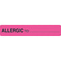 Allergy Warning Labels, ALLERGIC TO: - FL Pink, 5-1/2" X 1" (Roll of 240)