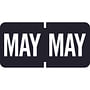 Tab Compatible "May" Month Labels, Vinyl Kimdura Stock, 1" X 1/2", Individual Months - Roll of 1000