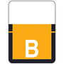Tab A1307 Top Tab Compatible Labels "B", Vinyl Stock, 1" X 3/4" Individual Letters - Rolls of 500