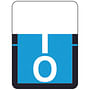 Tab A1307 Top Tab Compatible Labels "O", Vinyl Stock, 1" X 3/4" Individual Letters - Rolls of 500