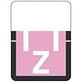 Tab A1307 Top Tab Compatible Labels "Z", Vinyl Stock, 1" X 3/4" Individual Letters - Rolls of 500