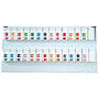 Tab A1307 Top Tab Compatible Labels Complete Set, Vinyl Stock, 1" X 3/4" - 26 Rolls of 500