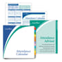 ComplyRight 2026 Attendance Calendar Kit, White, Pack of 200