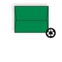 #A-7 Announcement Envelopes, 5-1/4" x 7-1/4", 24#, Recycled, Brightly Colored Green, Square Flaps Down (Box of 500)
