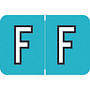 Barkley ACPM Compatible "F" Labels, Laminated Stock, 1" X 1-1/2" Individual Letters - Roll of 500
