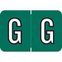 Barkley ACPM Compatible "G" Labels, Laminated Stock, 1" X 1-1/2" Individual Letters - Roll of 500