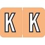 Barkley ACPM Compatible "K" Labels, Laminated Stock, 1" X 1-1/2" Individual Letters - Roll of 500