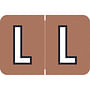 Barkley ACPM Compatible "L" Labels, Laminated Stock, 1" X 1-1/2" Individual Letters - Roll of 500