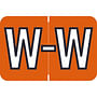 Barkley ACPM Compatible "W" Labels, Laminated Stock, 1" X 1-1/2" Individual Letters - Roll of 500