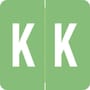 Barkley ADPK Compatible "K" Labels, Laminated Stock, 1-1/2" X 1-1/2" Individual Letters - Pack of 228