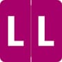 Barkley ADPK Compatible "L" Labels, Laminated Stock, 1-1/2" X 1-1/2" Individual Letters - Pack of 228