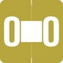 Barkley ADPK Compatible "O" Labels, Laminated Stock, 1-1/2" X 1-1/2" Individual Letters - Pack of 228