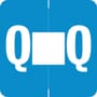 Barkley ADPK Compatible "Q" Labels, Laminated Stock, 1-1/2" X 1-1/2" Individual Letters - Pack of 228