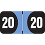 Arden Compatible "20" Yearband Labels, Laminated Stock. 3/4" X 1-1/2" - Roll of 500