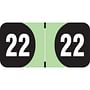 Arden Compatible "22" Yearband Labels, Laminated Stock. 3/4" X 1-1/2" - Roll of 500