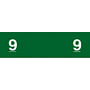 Ames Compatible "9" Numeric Labels, Laminated Stock, 1/2" x 1-3/4" Individual Numbers - Roll of 1000