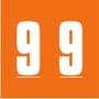 IFC CL3300 Compatible Numeric "9" Labels, Laminated Stock,1-7/8" x 1-7/8" Individual Numbers - Roll of 500