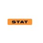 Chart Labels, STAT - Fl Orange, 1-1/4" X 5/16" (Roll of 500)