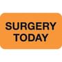 Chart Labels, SURGERY TODAY - Fluorescent Orange, 1-1/2" X 7/8" (Roll of 500)