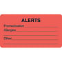 Attention/Alert Labels, ALERTS - Fl Red, 3-1/4" X 1-3/4" (Roll of 250)